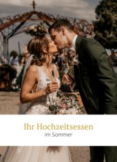 Bankettunterlagen für Hochzeiten im Sommer